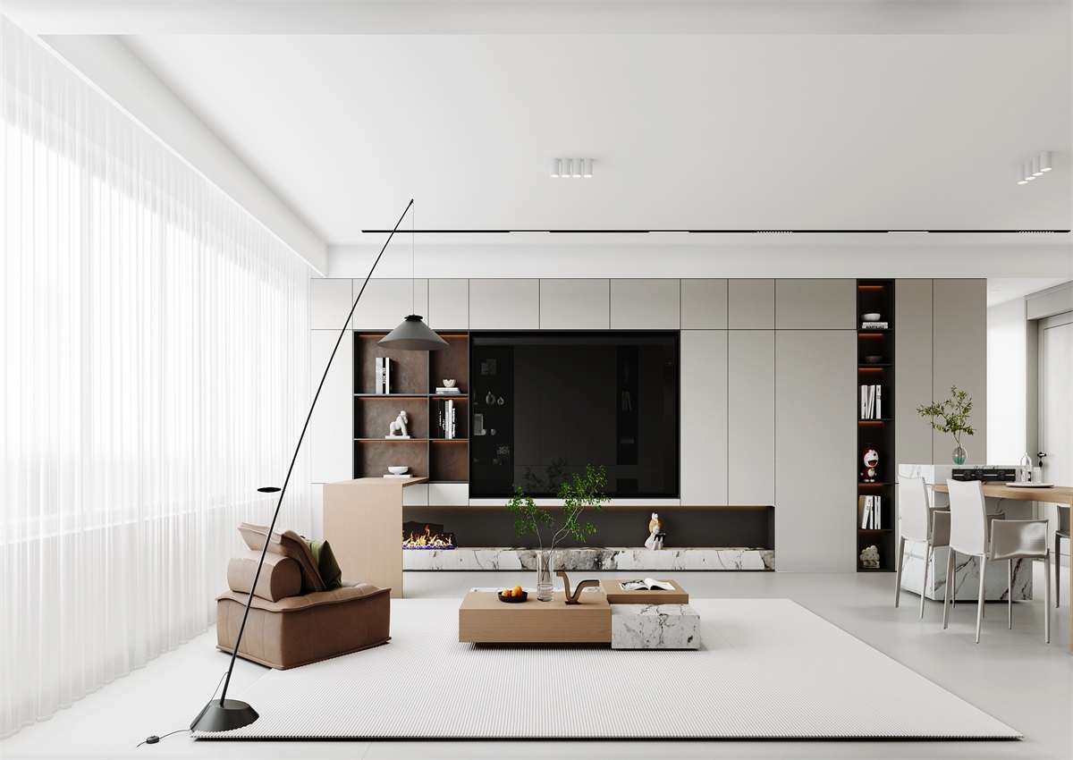 中海華樾143㎡ | 三口之家的極簡主義，審美+功能雙雙在線！