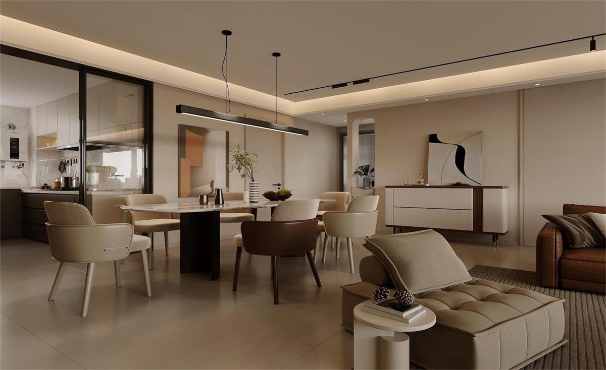 中海華樾 | 現(xiàn)在裝修都內(nèi)卷成這樣了？！從玄關(guān)就開始美哭的143㎡現(xiàn)代風(fēng)