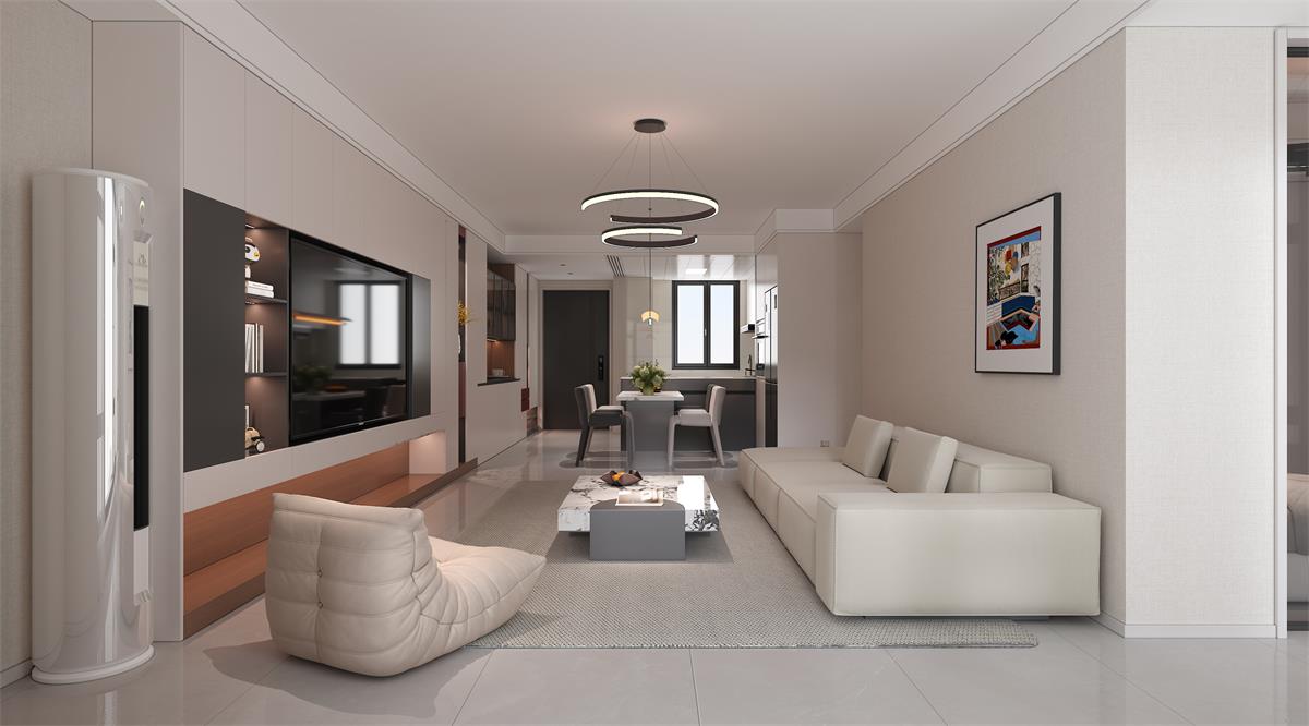 星耀閱海 |123㎡小三居極限改造！整墻收納柜+開放式餐廚，空間翻倍還顯大！