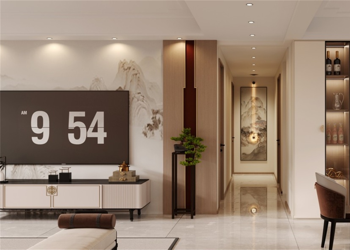 中海華樾185㎡ | 新中式到底有多絕？東方美學(xué)直接拿下一家老小！