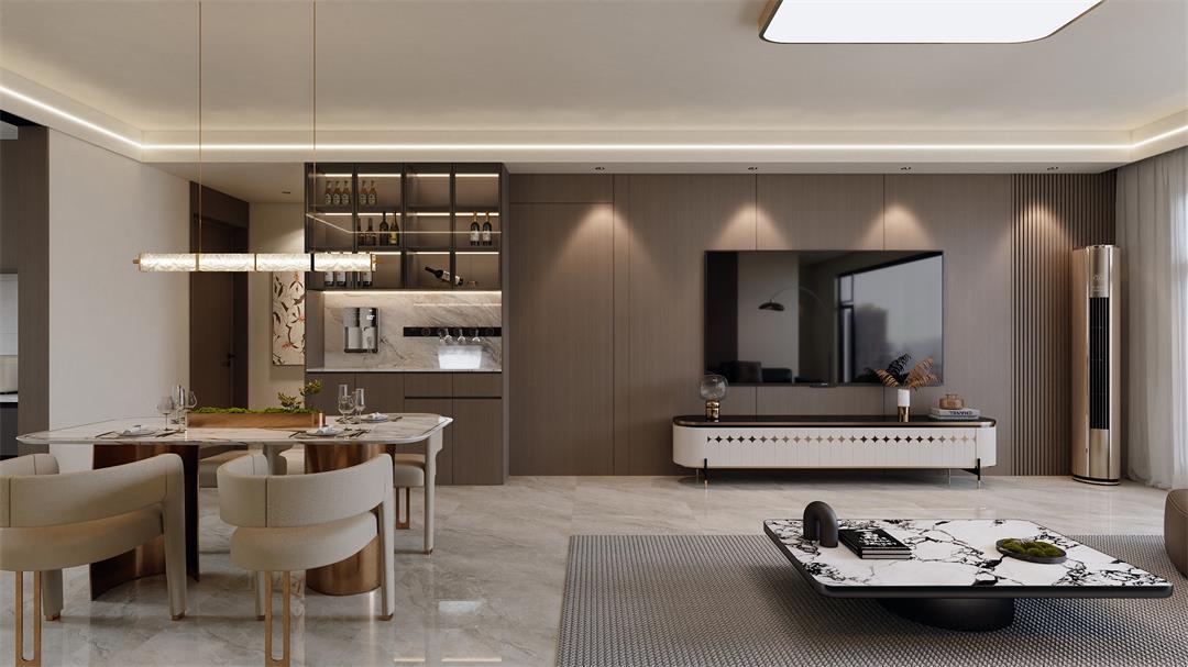 中海觀園132㎡ | 拯救審美疲勞！暖棕意式風(fēng)的家，溫暖又松弛